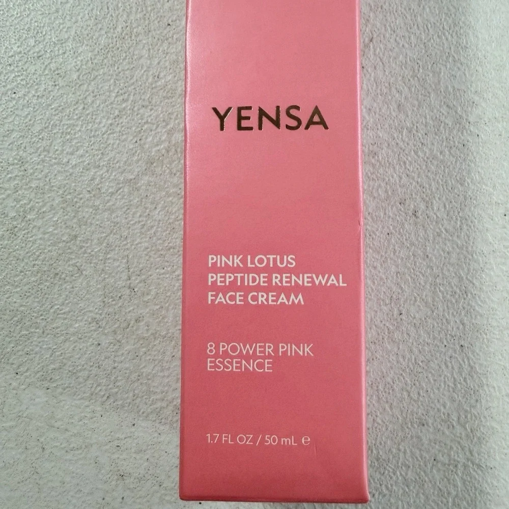 YENSA Pink Lotus Peptide Renewal Face Cream 1.7 Fl Oz / 50ml BNIB SEALED